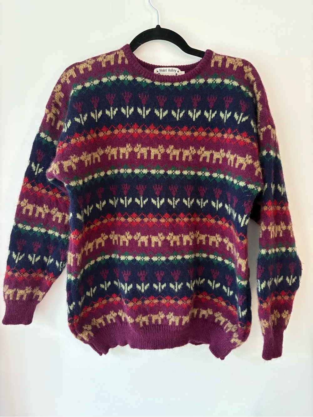 Vintage Wool Women's Crewneck Sweater